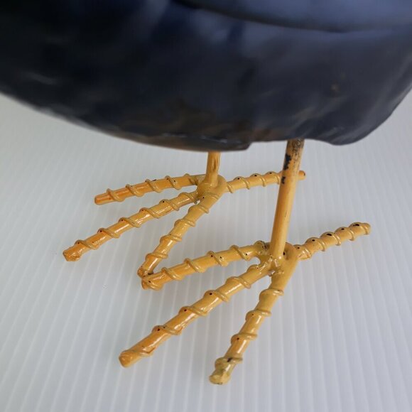 Metal Witch and Bird Bobble Head Figurines On Springs Farmhouse Halloween Fall - Picture 11 of 15